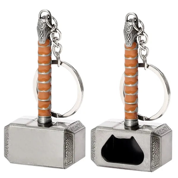 Thor Hammer Keychain with Mini Bottle Opener