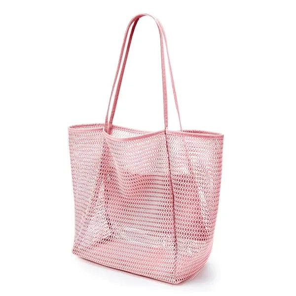 Foldable Mesh Beach Tote Bag