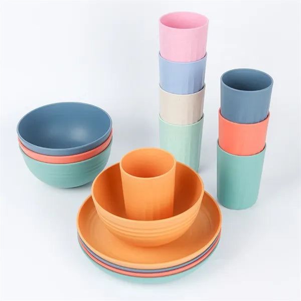 Wheat Straw Flatware Set Biodegradable Free Shipping