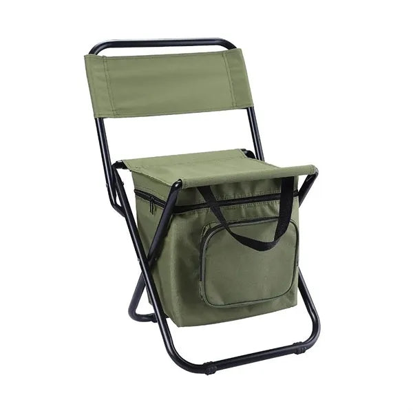 Compact Foldable Fishing Camp Chair with Cooler
