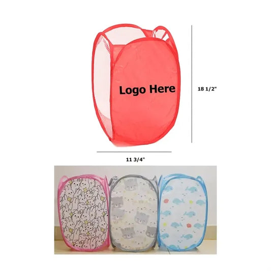 Polyester Folding Mesh Laundry Basket / Bag