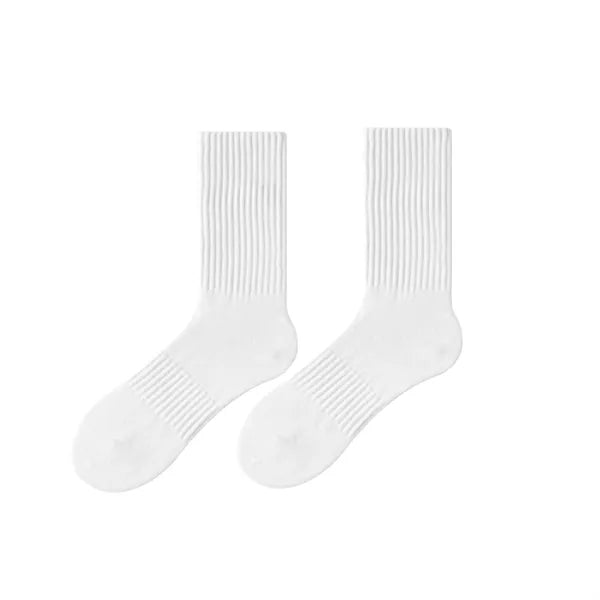 Combed Cotton Solid Color Breathable Sports Socks