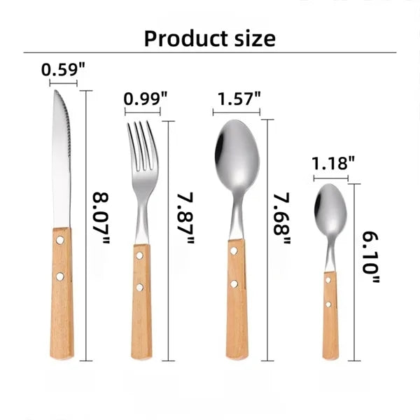 Beechwood Flatware Set Premium Tableware Free Shipping