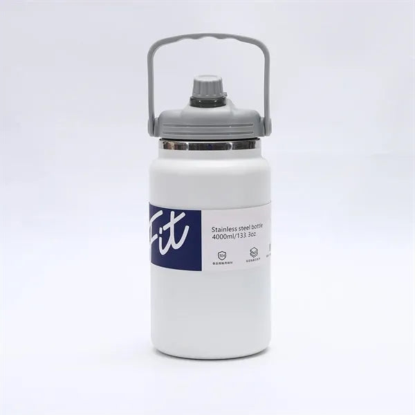 304 SS 2.8L/4L Insulated Jug w/ Handle & Straw Sports Bottle