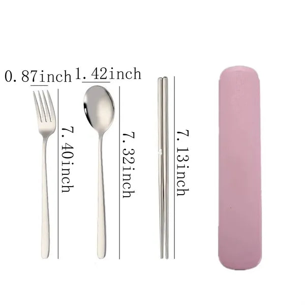 Stainless Steel Utensil Set w/ Case