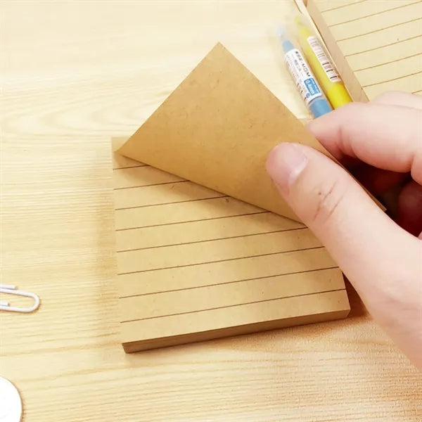 Eco Kraft Paper Sticky Notepad Free Shipping
