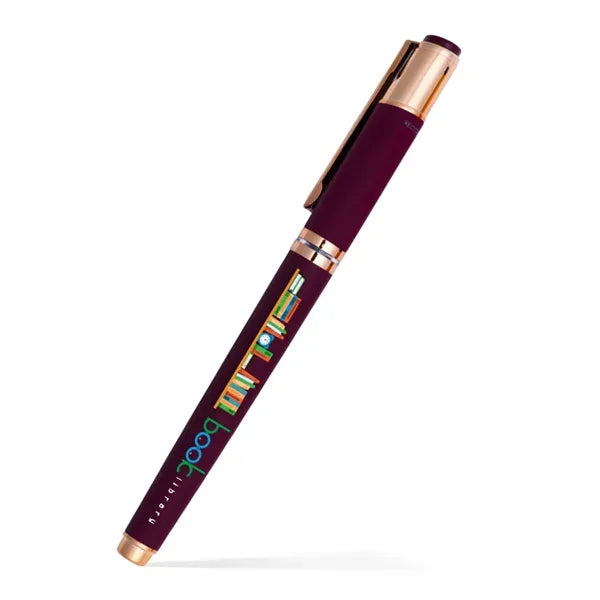 Satin Soft Touch Earl Gel Pen - Rose Gold Accents (Recycled