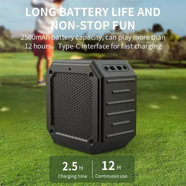 2-Pack Golf Cart Speakers with Storage Case