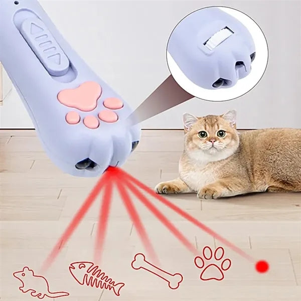 3-in-1 USB Rechargeable Multicolor Pet Laser Pointer
