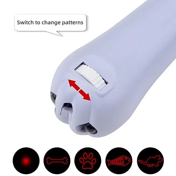 3-in-1 USB Rechargeable Multicolor Pet Laser Pointer