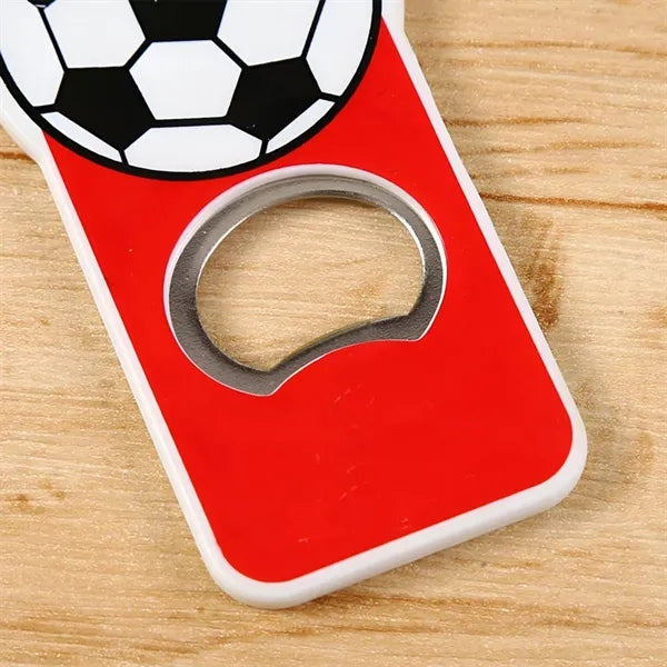 Round head plastic bottle opener magnetic
