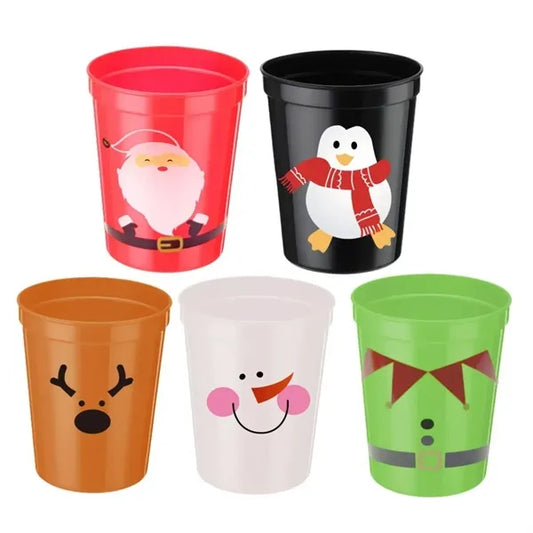 16oz Plastic Christmas Cup
