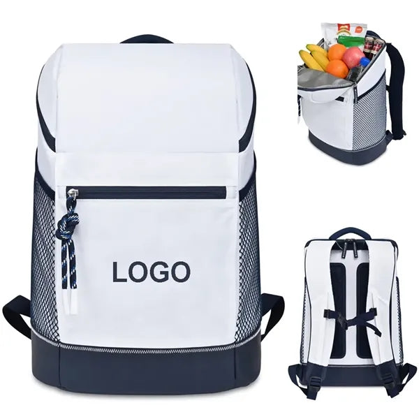 Polyester Cooler Backpack With Front Pocket