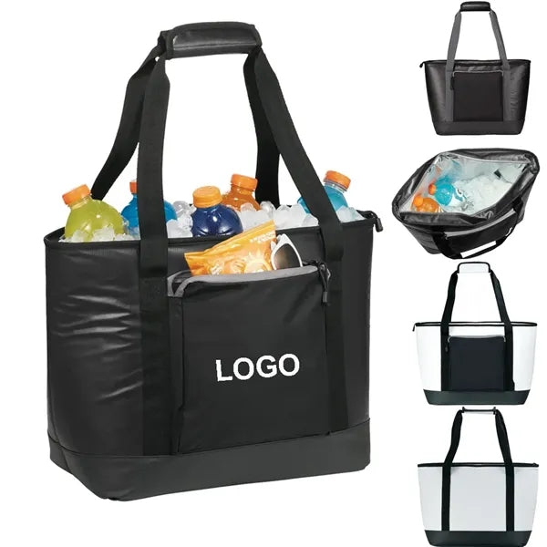 30 Can PVC Water Resistant Tote Cooler Bag