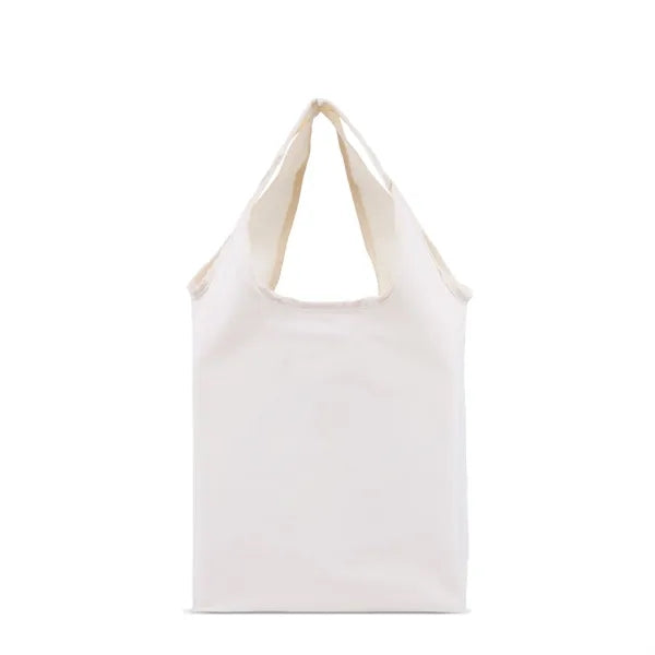 6 Oz Natural Cotton Canvas Foldable Tote