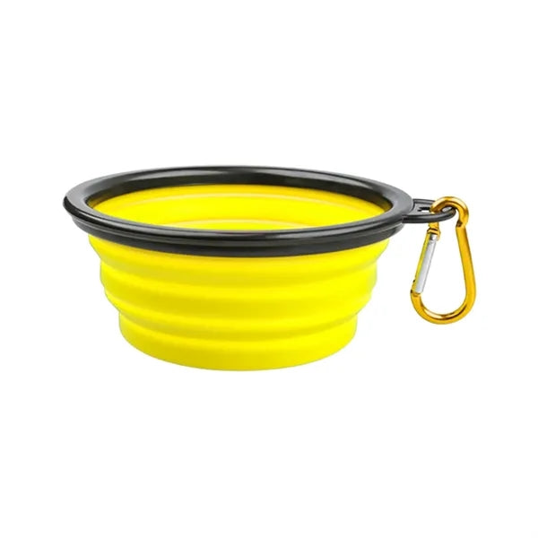TPE Folding Pet Bowl with Carabiner Hook