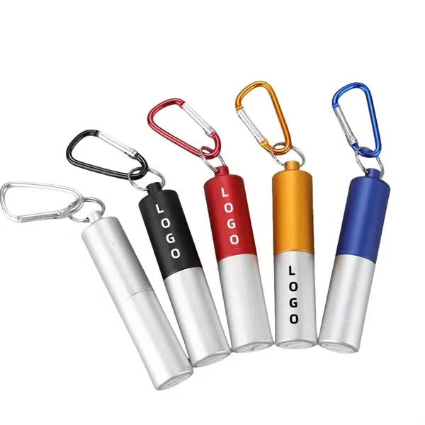 Compact Clip-On Aluminum Power Bank with Carabiner