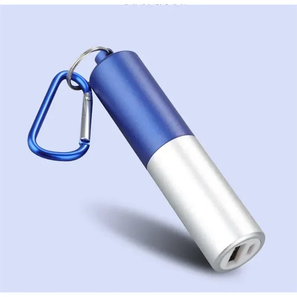 Compact Clip-On Aluminum Power Bank with Carabiner