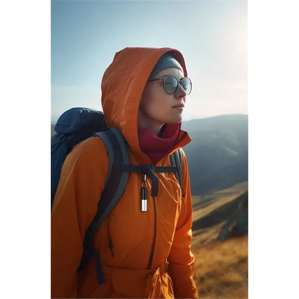 Compact Clip-On Aluminum Power Bank with Carabiner