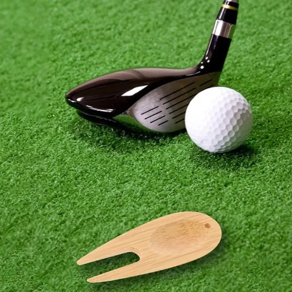 Eco-Friendly Wooden Golf Divot Repair Tool
