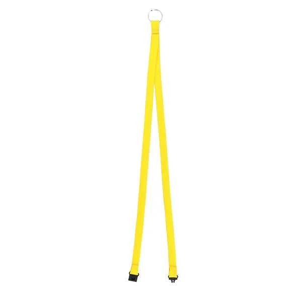 0.4" Silkscreen Polyester Lanyard w/ Breakaway & Split Ring