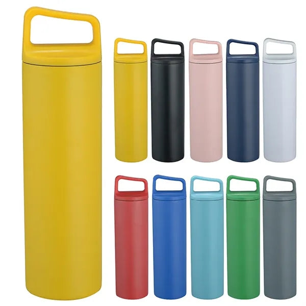 Wide Mouth 16oz Stainless Steel Insulated Flask Water Bottle