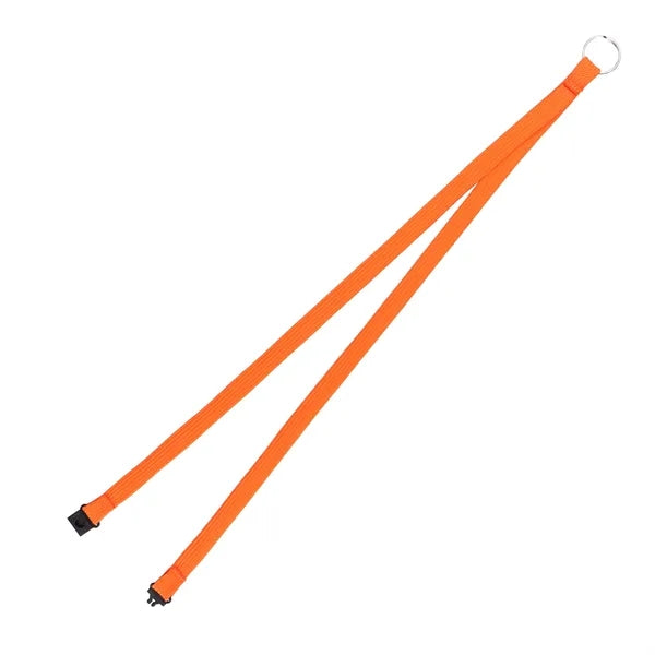 0.4" Silkscreen Polyester Lanyard w/ Breakaway & Split Ring