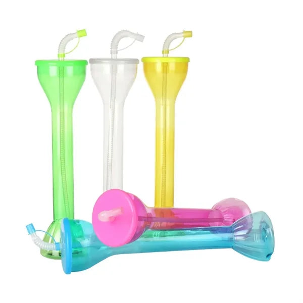 20Oz. Novelty Yard Glass with Straw for Events