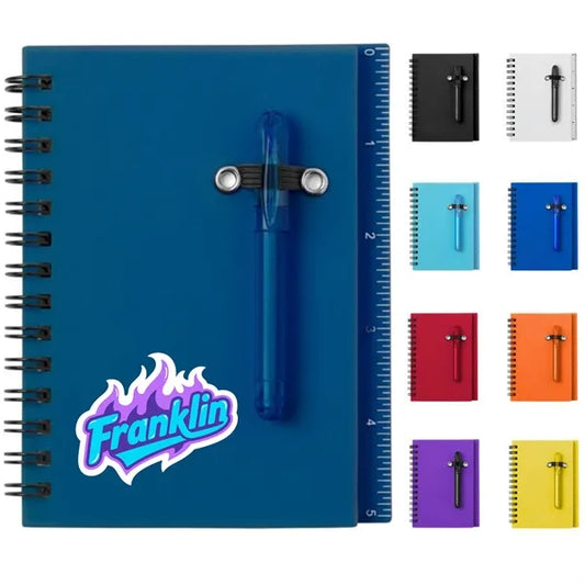 YO Coil Notebook With Pen, Ruler, Sticker