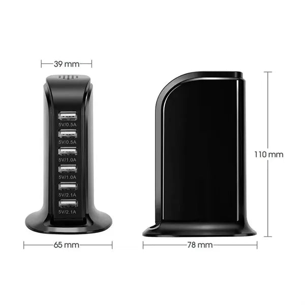Multi-Port USB Desktop Charging Station