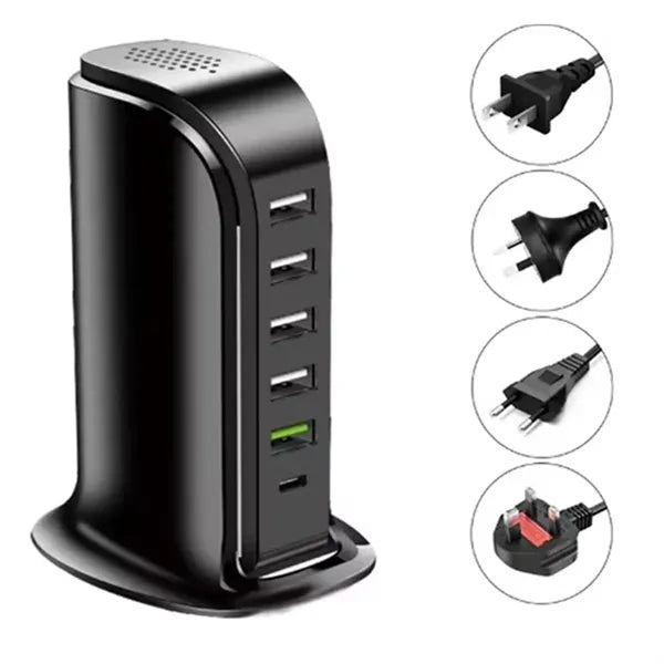 Multi-Port USB Desktop Charging Station