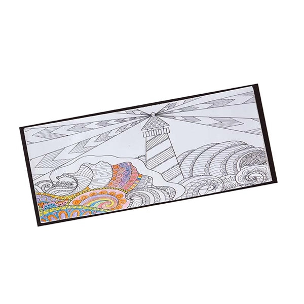 Design Cover Adult Coloring Books & 6-Color Pencils