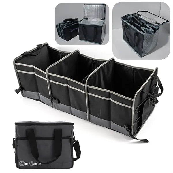 Insulated Zipper Handbag Foldable Box Utility Tote Bag Set