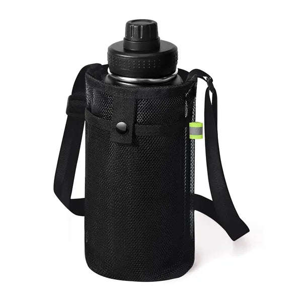 Mesh Water Bottle Holder With Strap