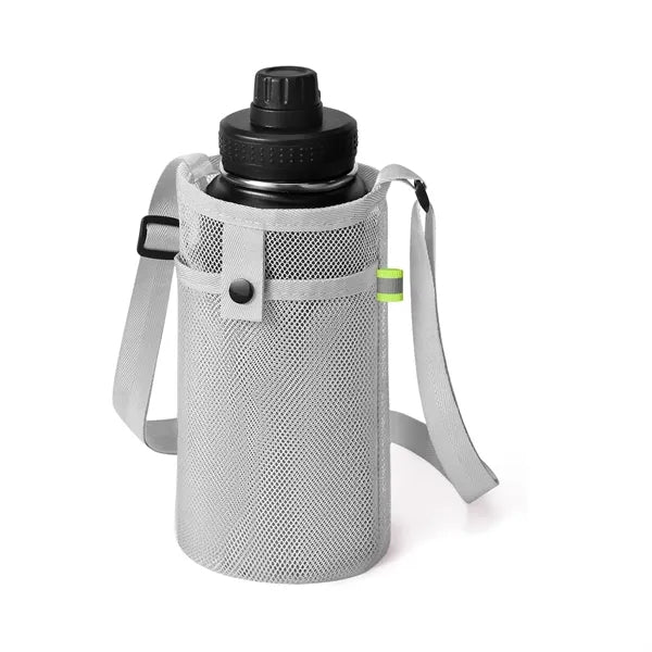 Mesh Water Bottle Holder With Strap