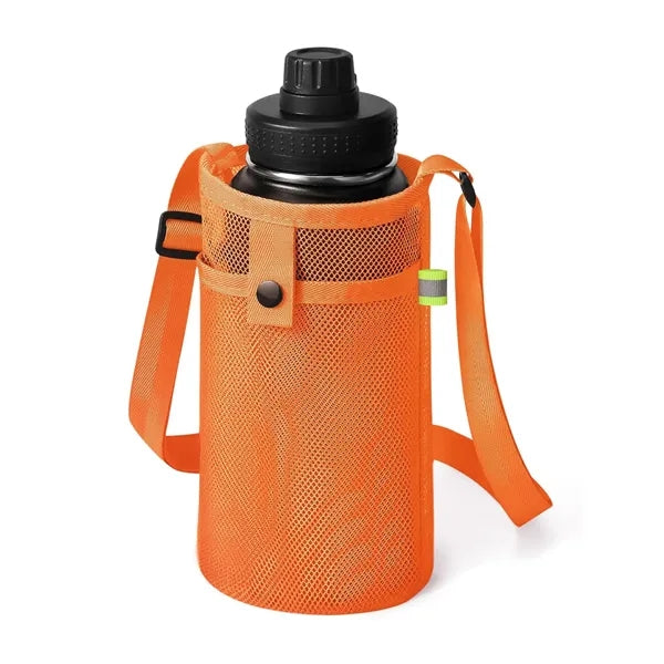 Mesh Water Bottle Holder With Strap