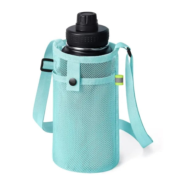 Mesh Water Bottle Holder With Strap