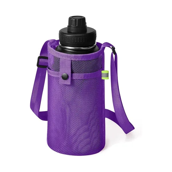 Mesh Water Bottle Holder With Strap