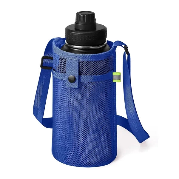 Mesh Water Bottle Holder With Strap