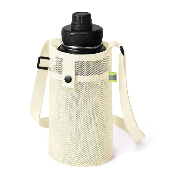 Mesh Water Bottle Holder With Strap
