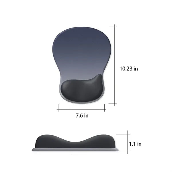 Premium Anti-Slip Ergonomic Gel Mouse Pad with Wrist Support