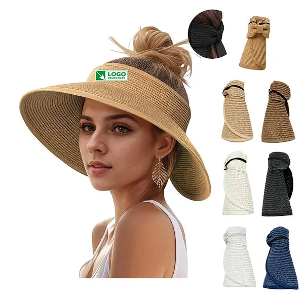 UV UPF Foldable Straw Beach Hat