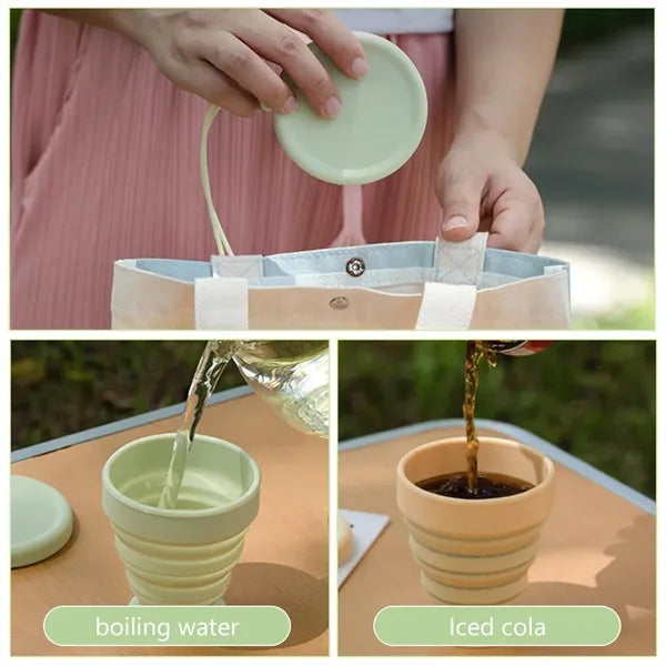 6-oz Collapsible Eco-Friendly Compact Silicone Travel Cup