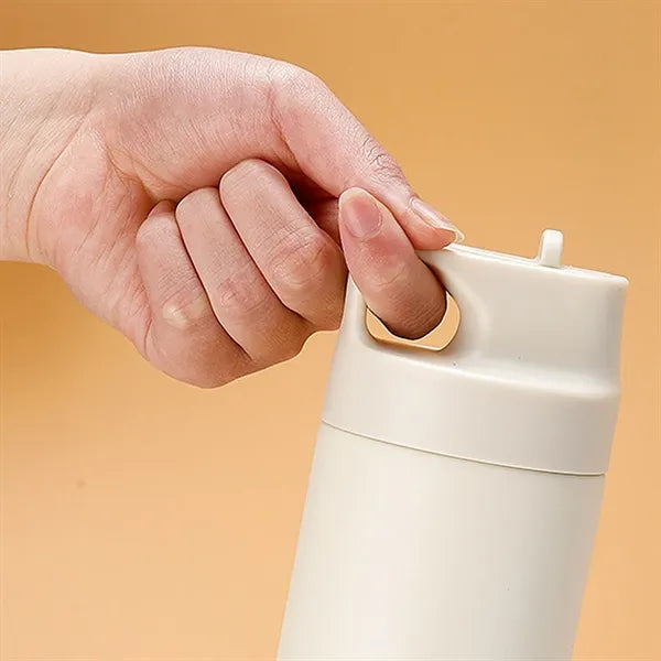 Double-Wall Stainless Steel Insulated Tumbler with Straw