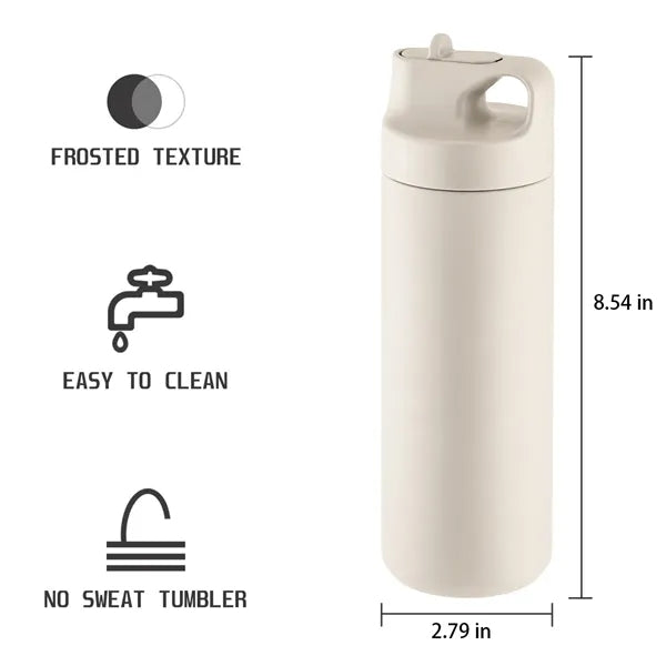 Double-Wall Stainless Steel Insulated Tumbler with Straw