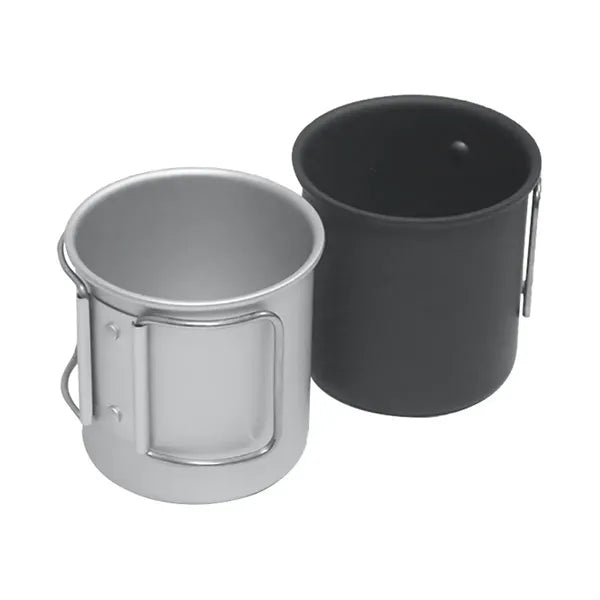 Portable Aluminum Alloy Outdoor Camping Cup Folding Handle