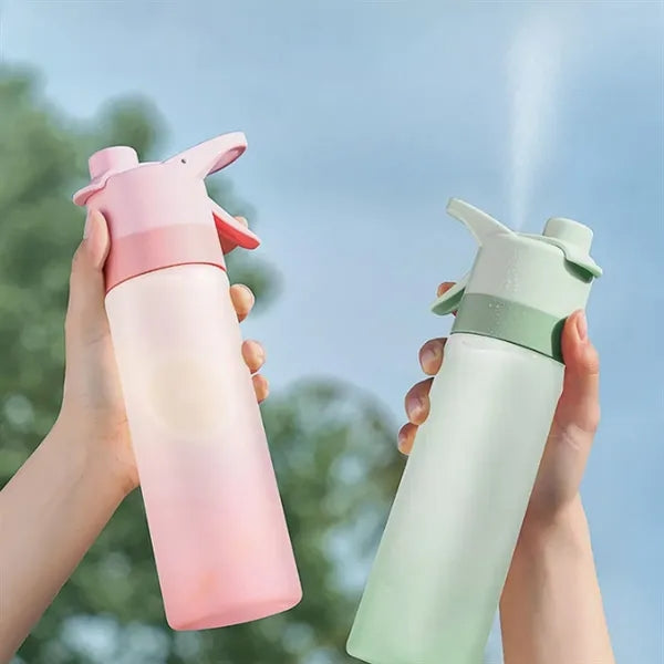 22-oz 2-in-1 Portable Sports Water Bottle with Mist Spray