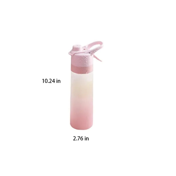 22-oz 2-in-1 Portable Sports Water Bottle with Mist Spray