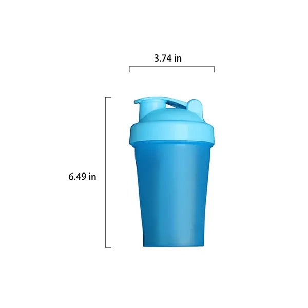 13.5-oz BPA-Free Shaker Bottle with Stainless Steel Mixer