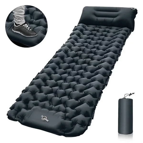 Fast Inflation Noiseless Waterproof Sleeping Mat with Pillow